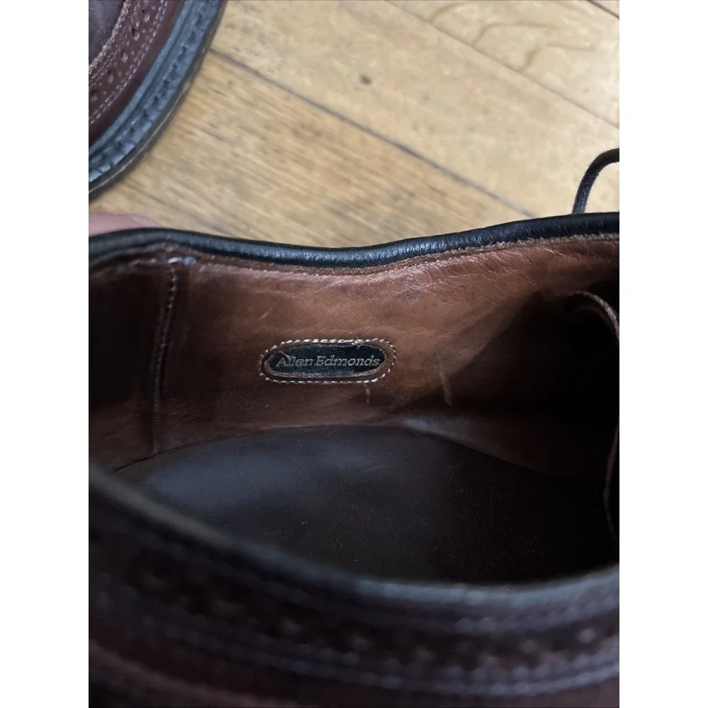 Men's ALLEN EDMONDS 9097 MacNeil Longwing Blucher Dress Shoes Sz 10.5b